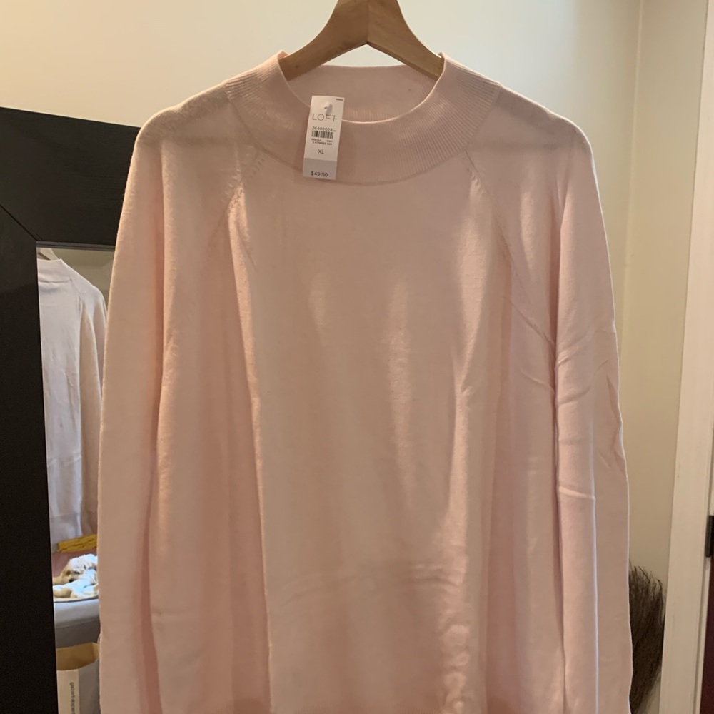 Loft XL NWT Light Pink Sweater